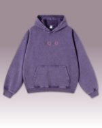 Bluza oversize z kapturem <br>Haft XOXO <br>Efekt sprania
